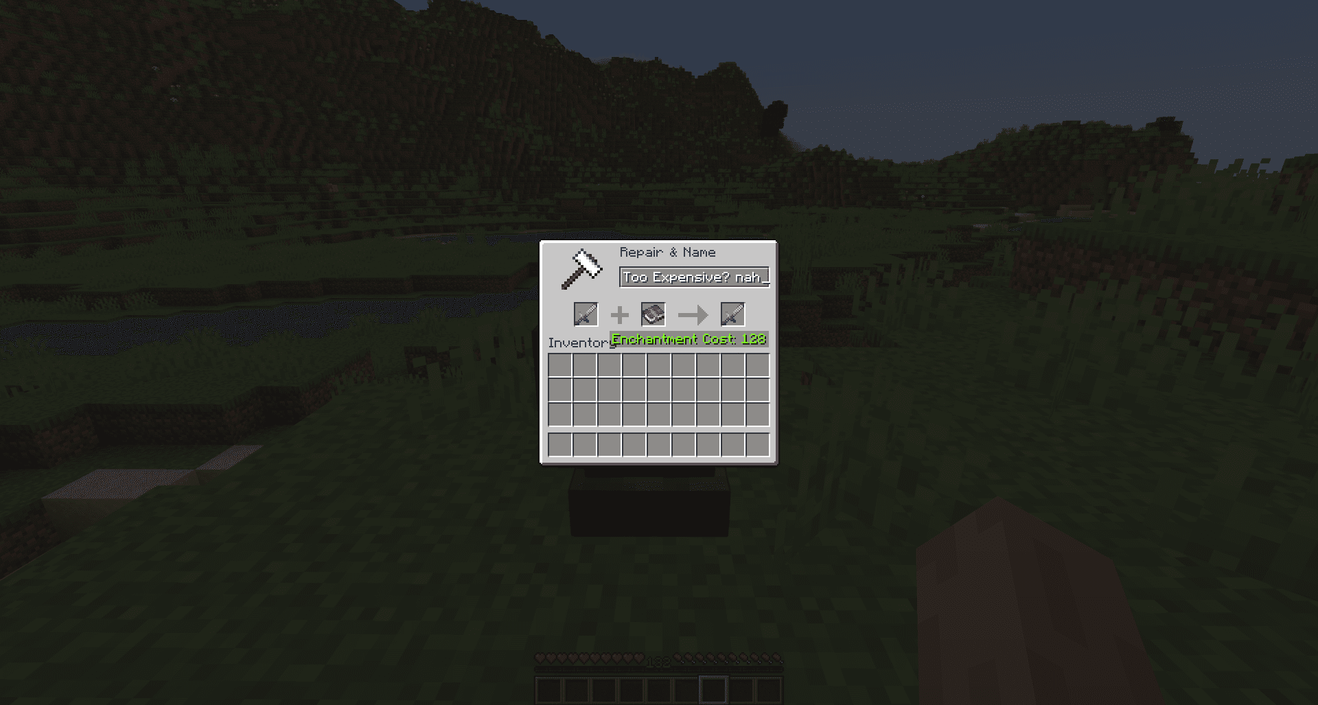 Anvil Never Too Expensive Mod (1.19.2, 1.18.2) - Mc-Mod.Net