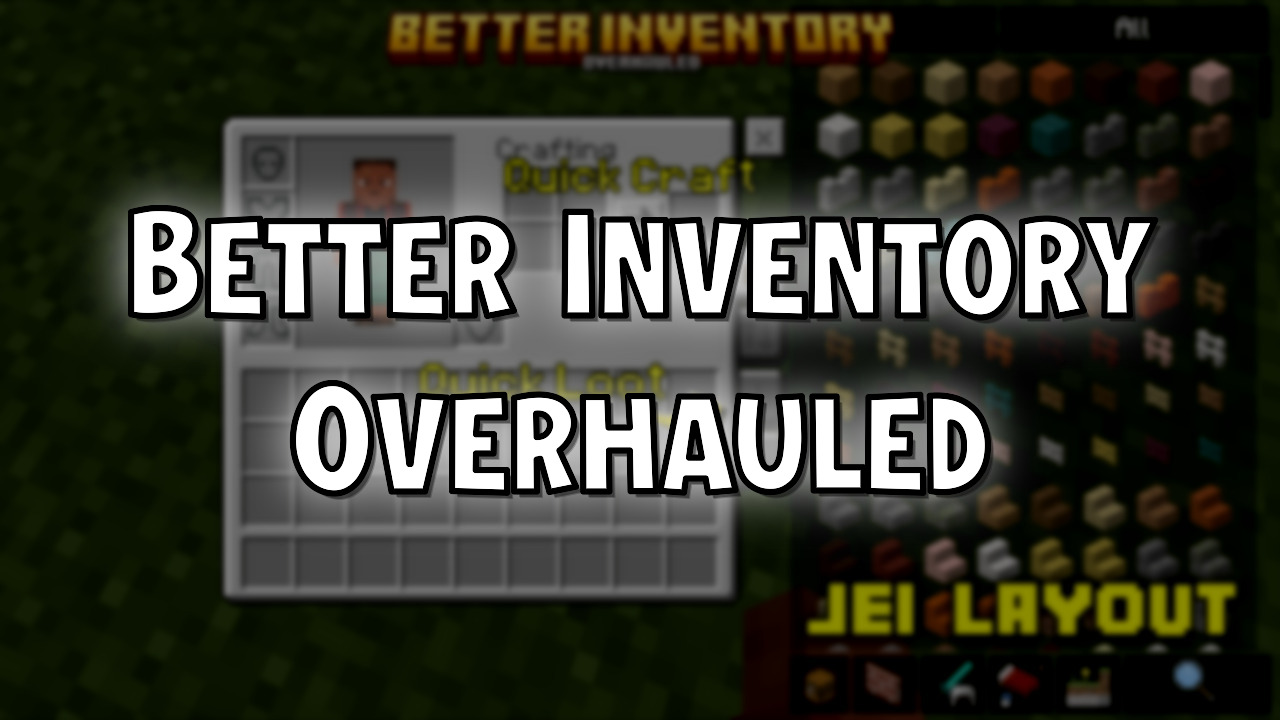 Better Inventory Overhauled Texture Pack (26.10) - MCPE/Bedrock - Mc ...