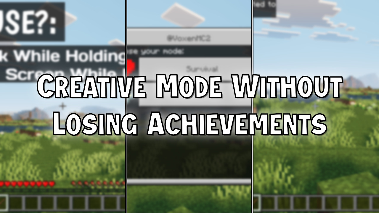 Creative Mode Without Losing Achievements Addon (26.10) - MCPE/Bedrock ...