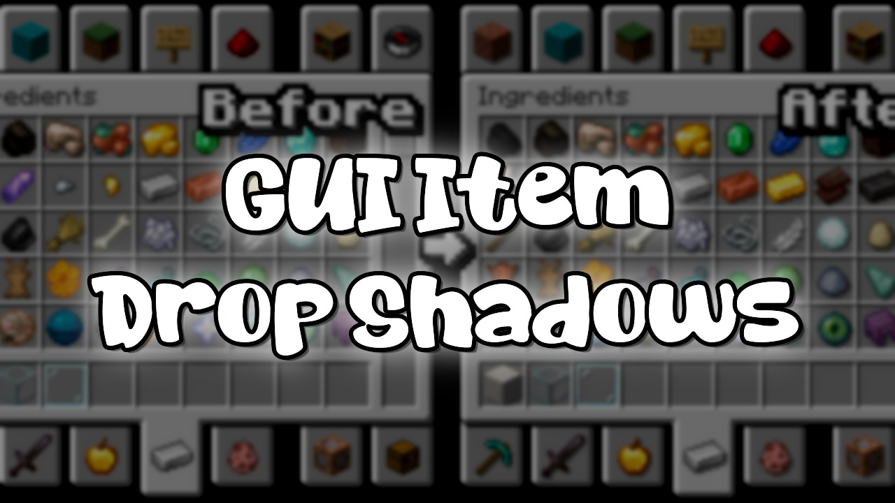GUI Item Drop Shadows Mod (1.21.1) - Mc-Mod.Net