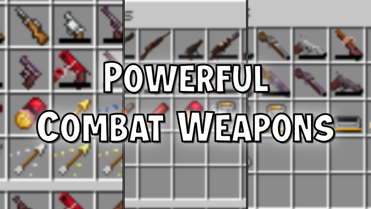 Powerful Combat Weapons Mod (26.1.2, 1.21.11) - Mc-Mod.Net