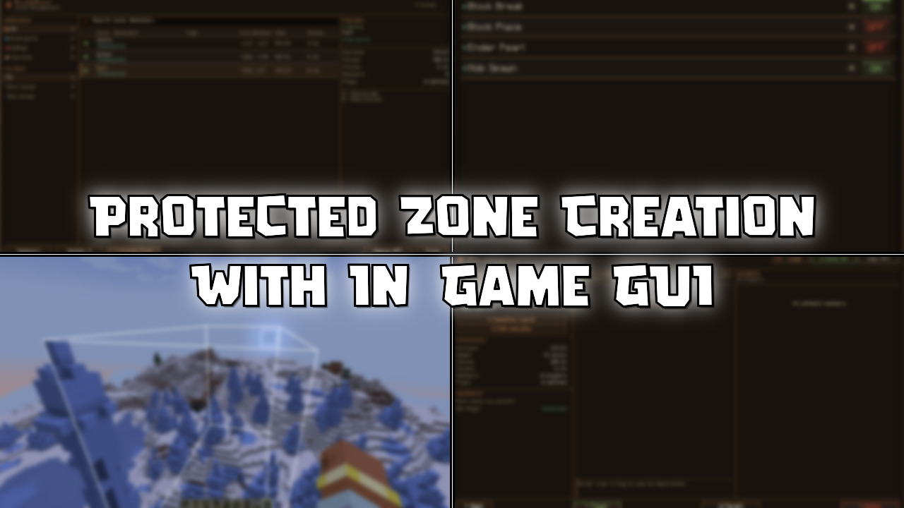 Protected Zone Creation With In-Game GUI Mod (1.21.1) - Mc-Mod.Net