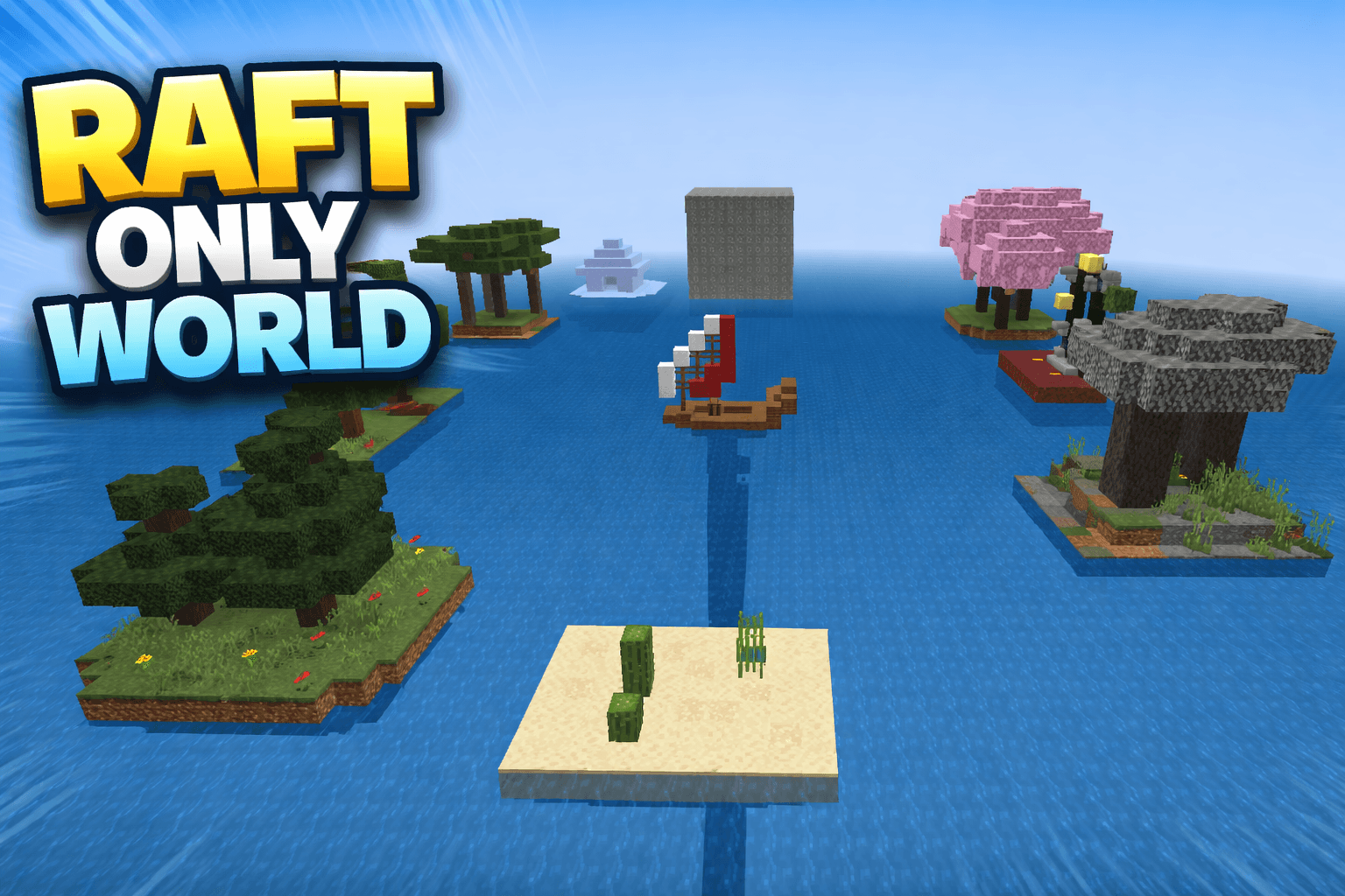 Mc Raft Raft Only Survival – Island Adventure Map (26.3) - MCPE/Bedrock - Mc ...