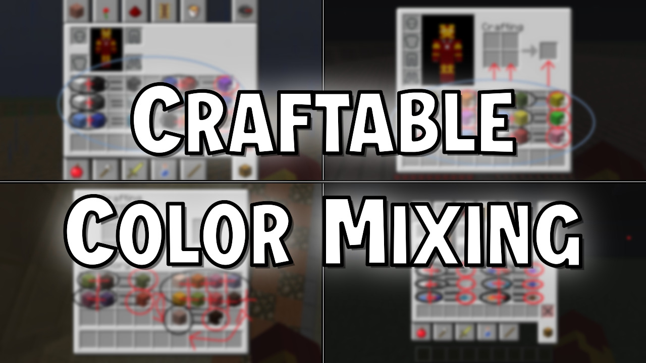 Craftable Color Mixing Mod - Mc-Mod.Net