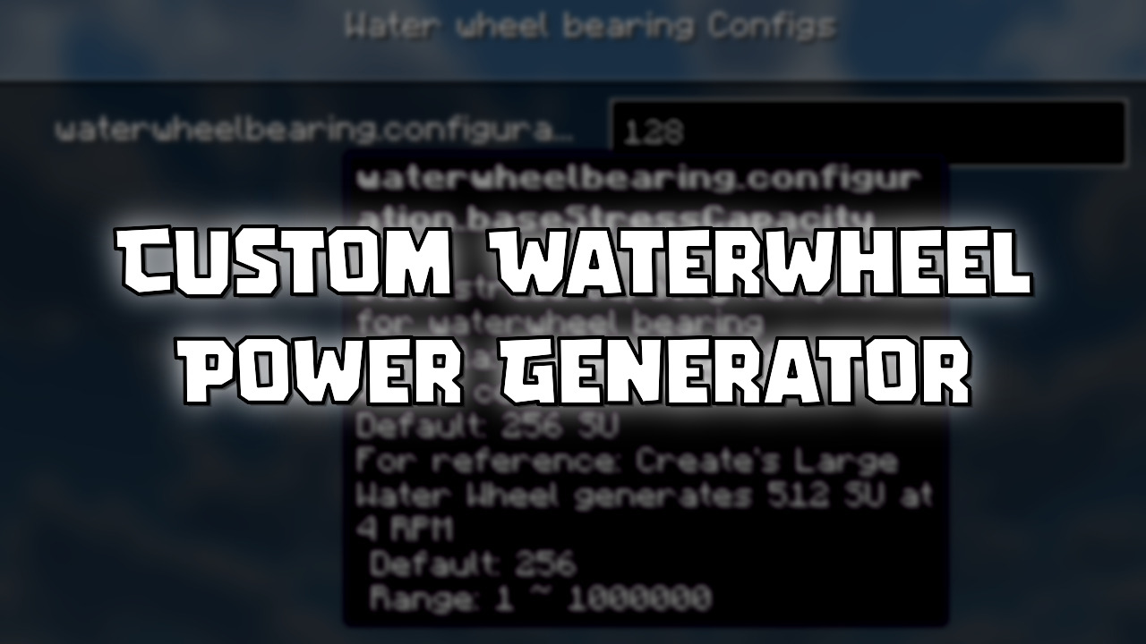 Custom Waterwheel Power Generator Mod (1.21.1) - Mc-Mod.Net
