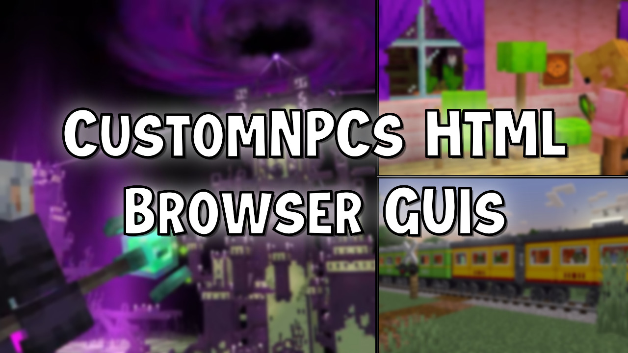 CustomNPCs HTML Browser GUIs Mod (1.21.1) - Mc-Mod.Net