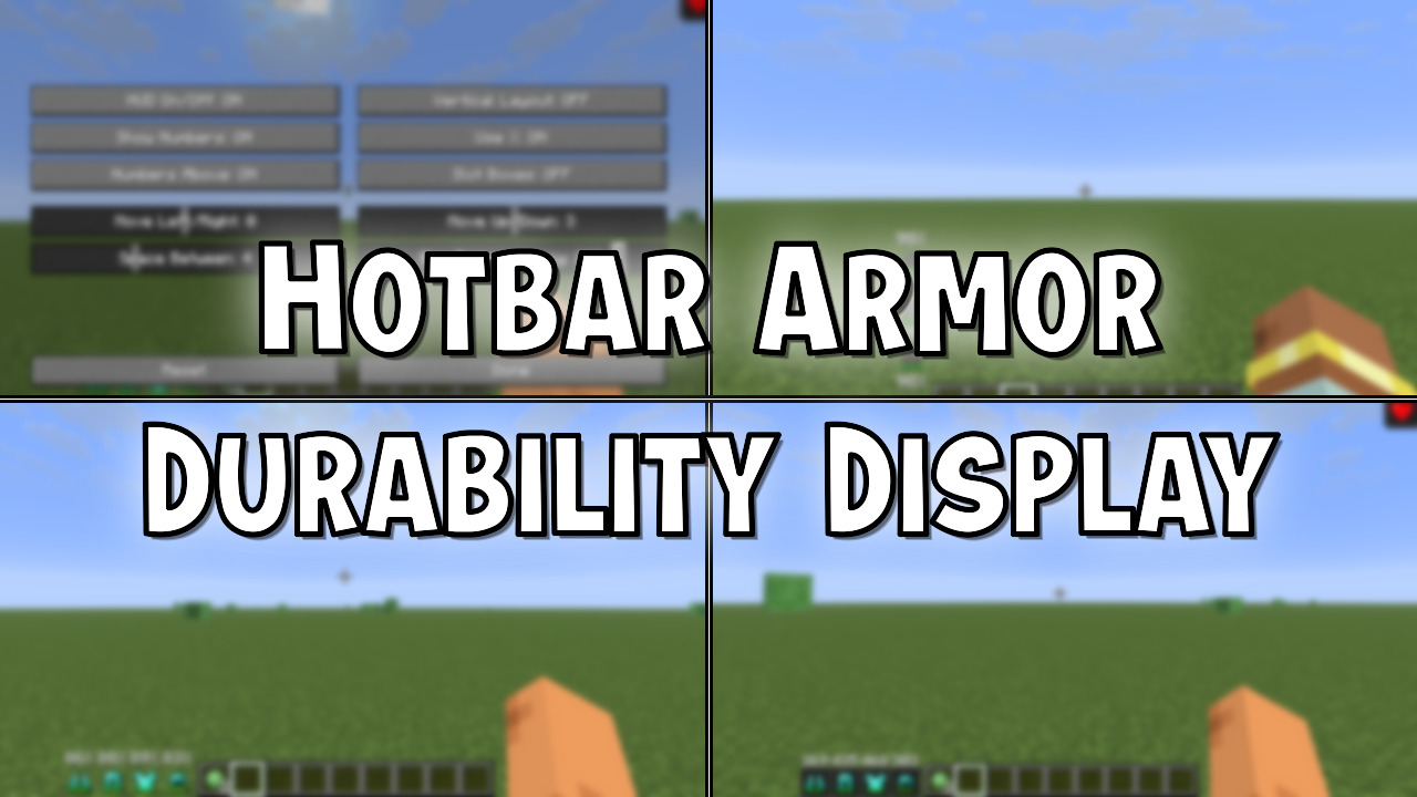 Hotbar Armor Durability Display Mod (26.1.2, 1.21.1) - Mc-Mod.Net