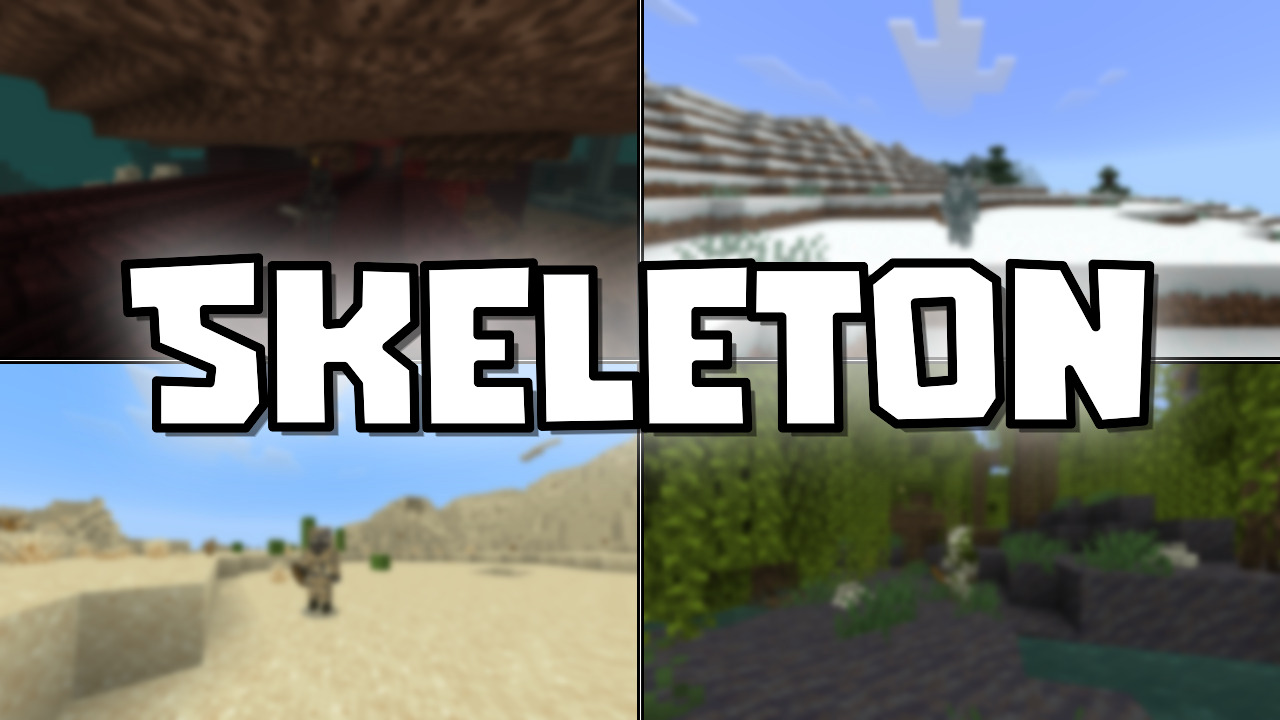 Skeleton Skin Pack (26.3) - MCPE/Bedrock - Mc-Mod.Net