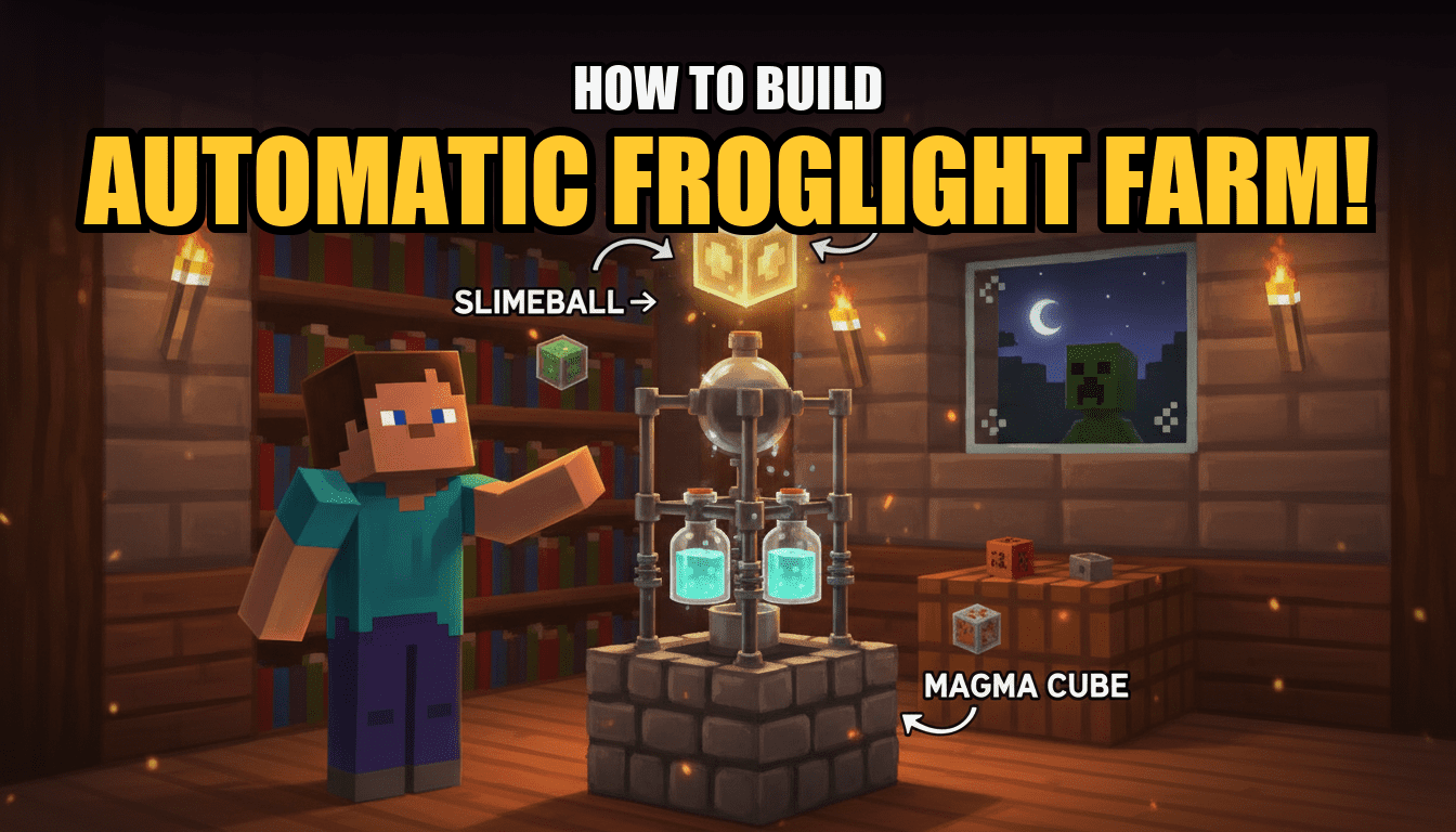 How to build an automatic Froglight farm in Minecraft