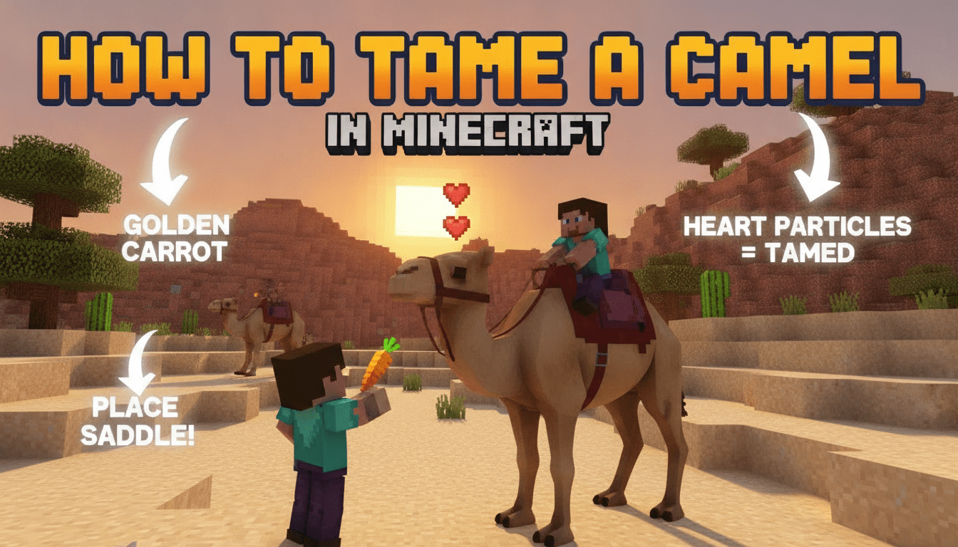 How to tame a Camel in Minecraft