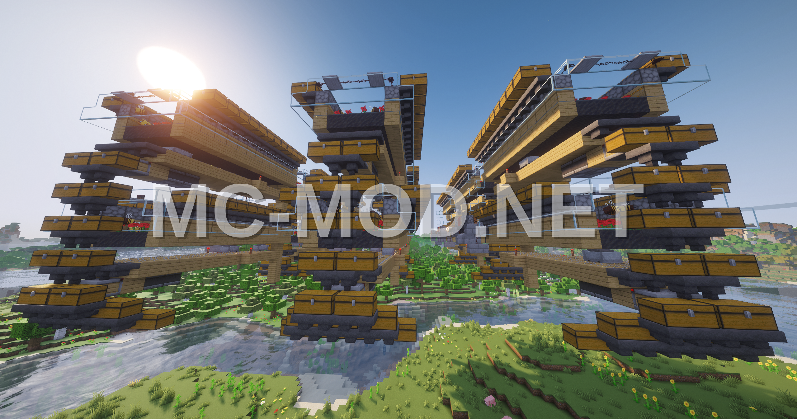 3×3 Chunk Bee Farm 10k Honeycomb/Hr