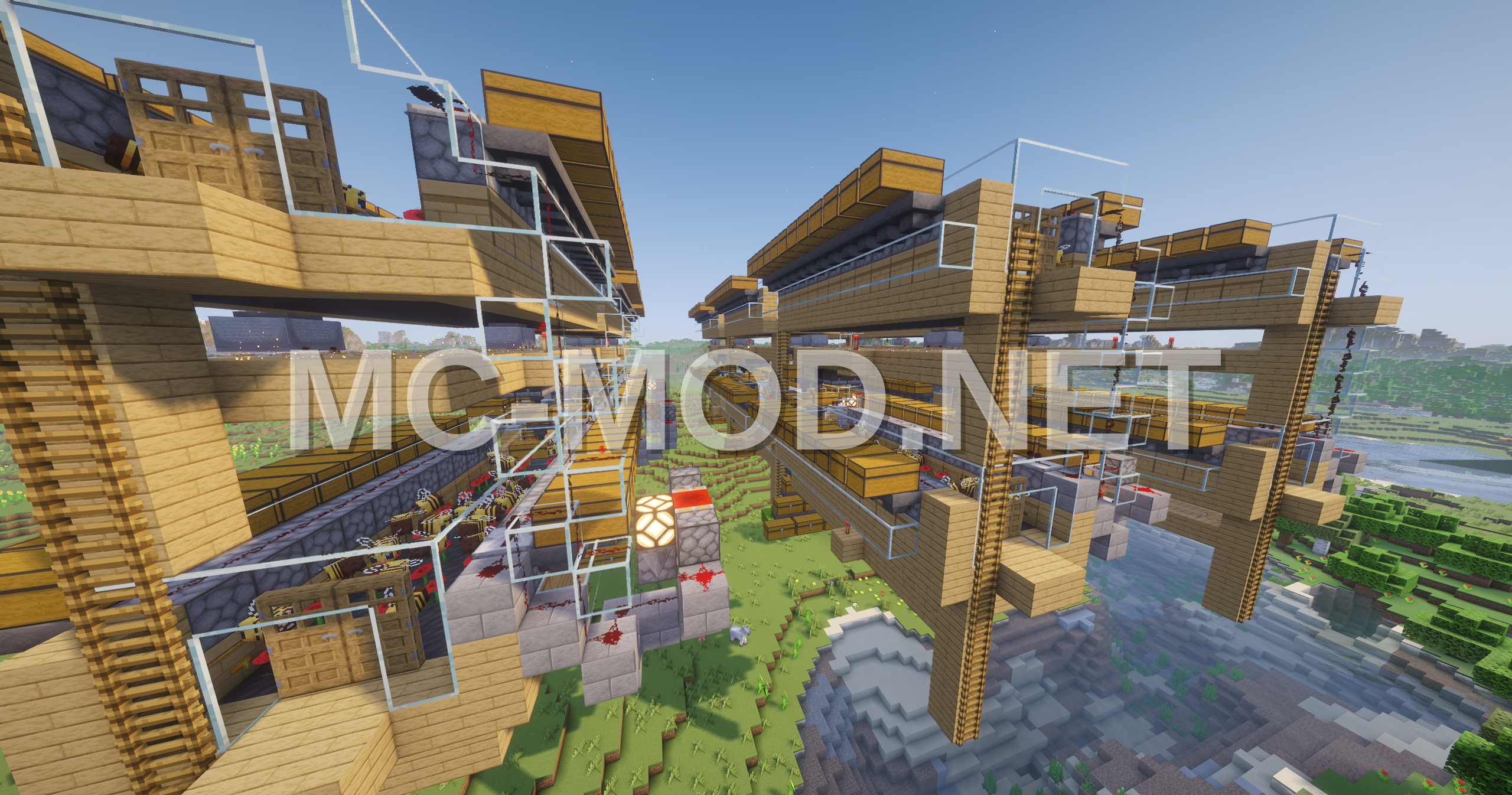 3×3 Chunk Bee Farm 10k Honeycomb/Hr