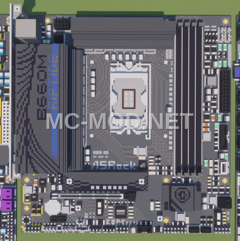 ASRock B660M PG Riptide Motherboard Pixel Art