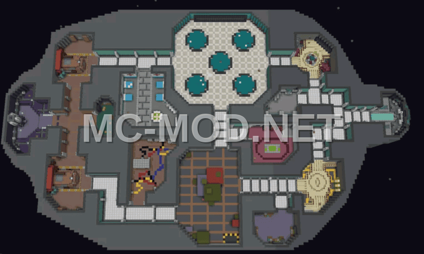 Among Us Skeld Ship Recreation