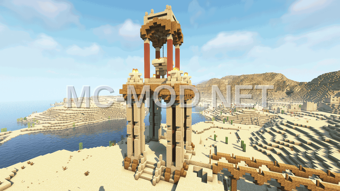 Ancient Desert Lighthouse Structure