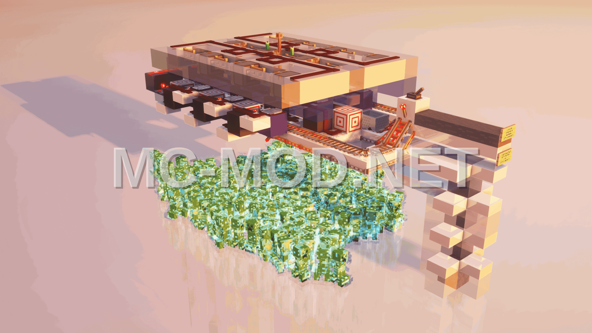 Automated Charged Creeper Farm