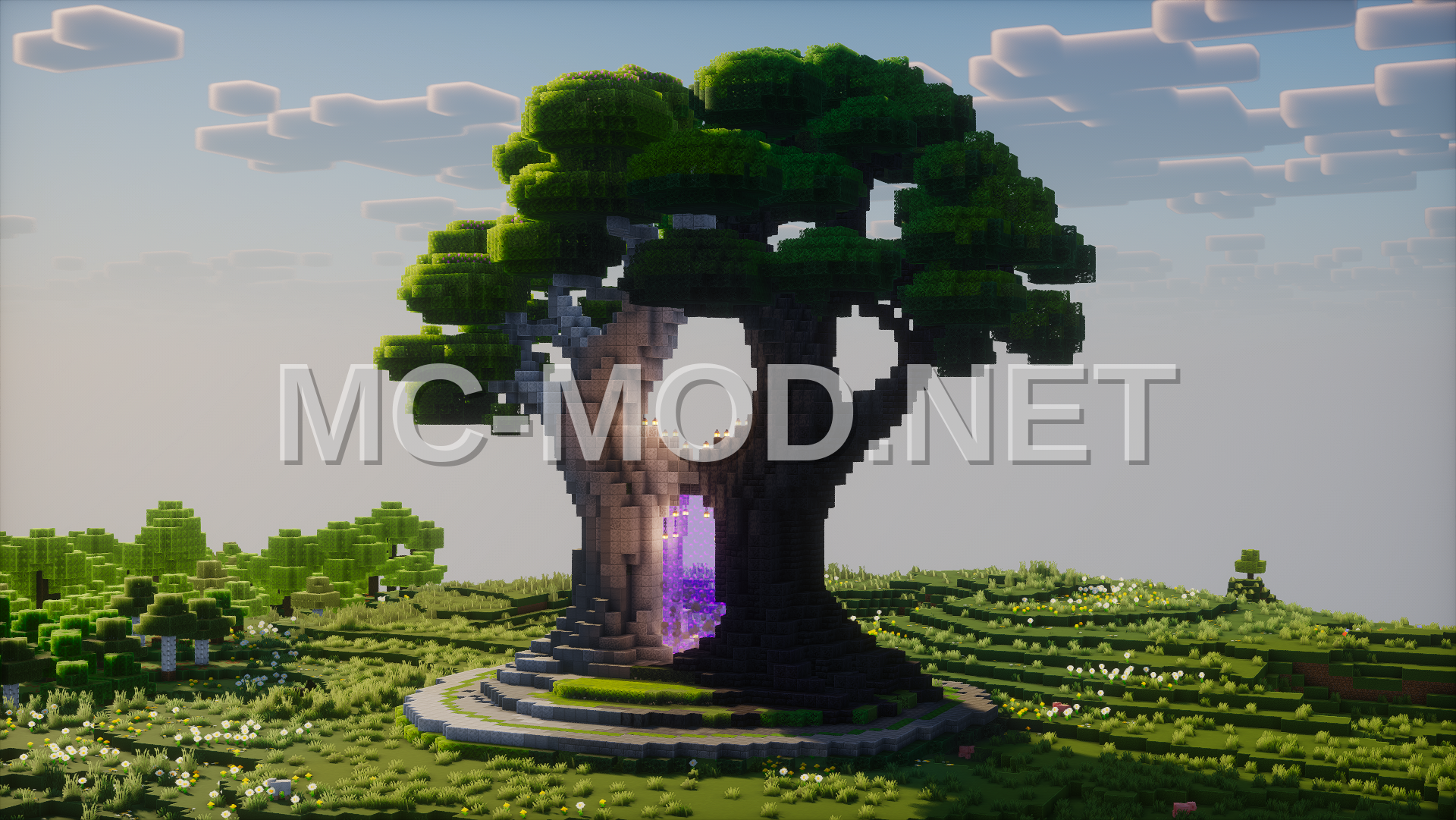 Bicolor Nether Tree Portal