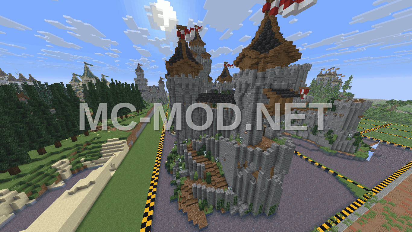 Black Island Fortress Castle