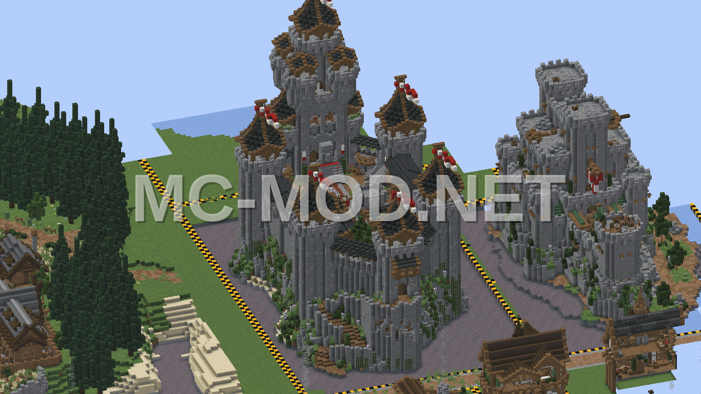 Black Island Fortress Castle