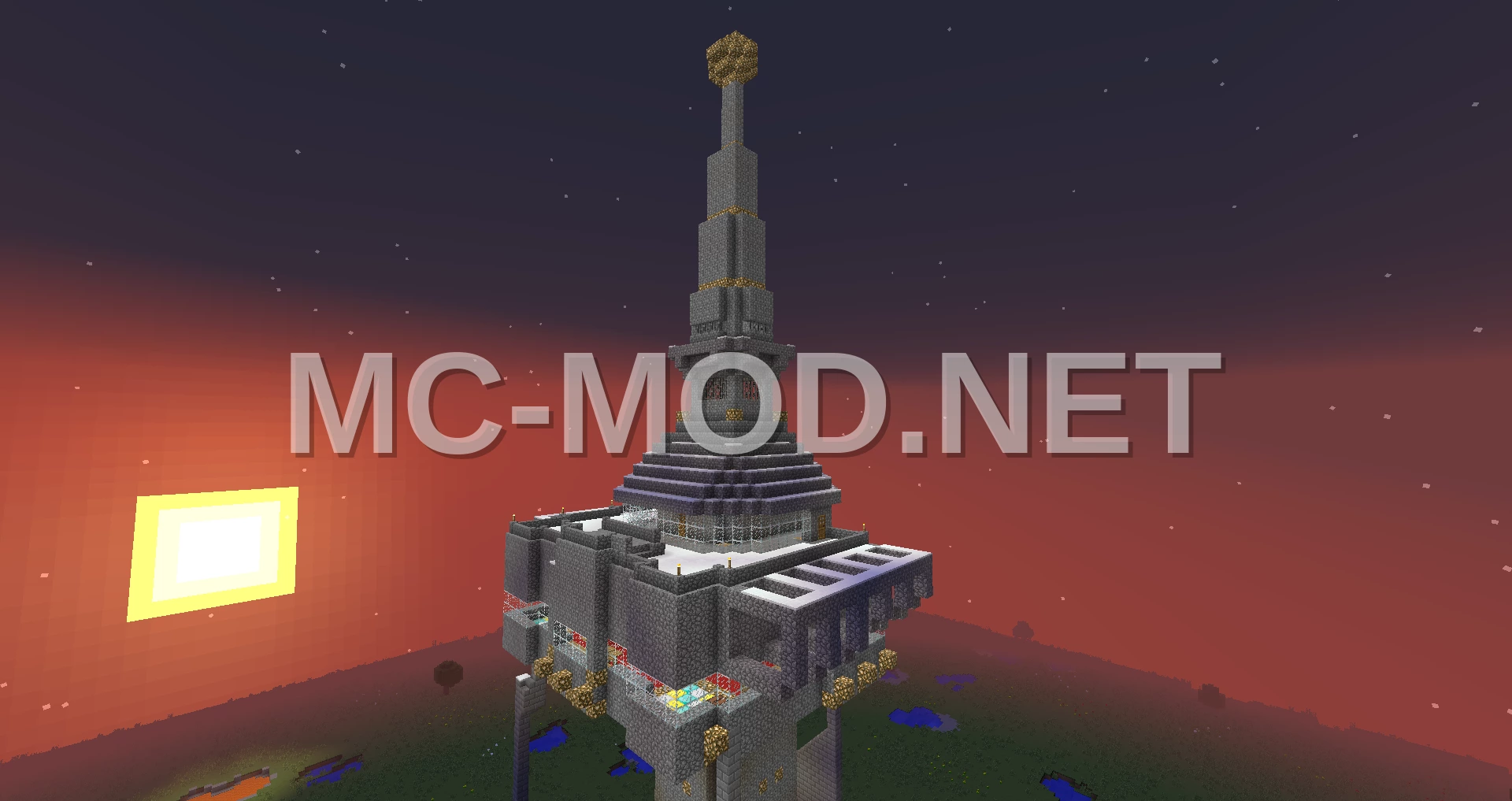 Blocky Space Needle Tower