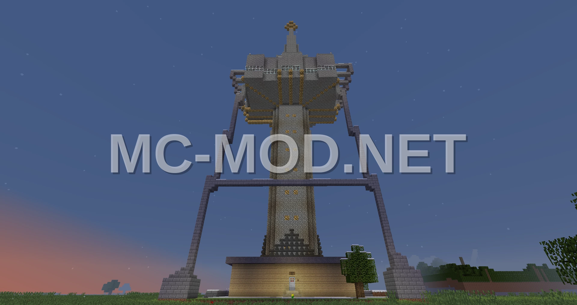 Blocky Space Needle Tower