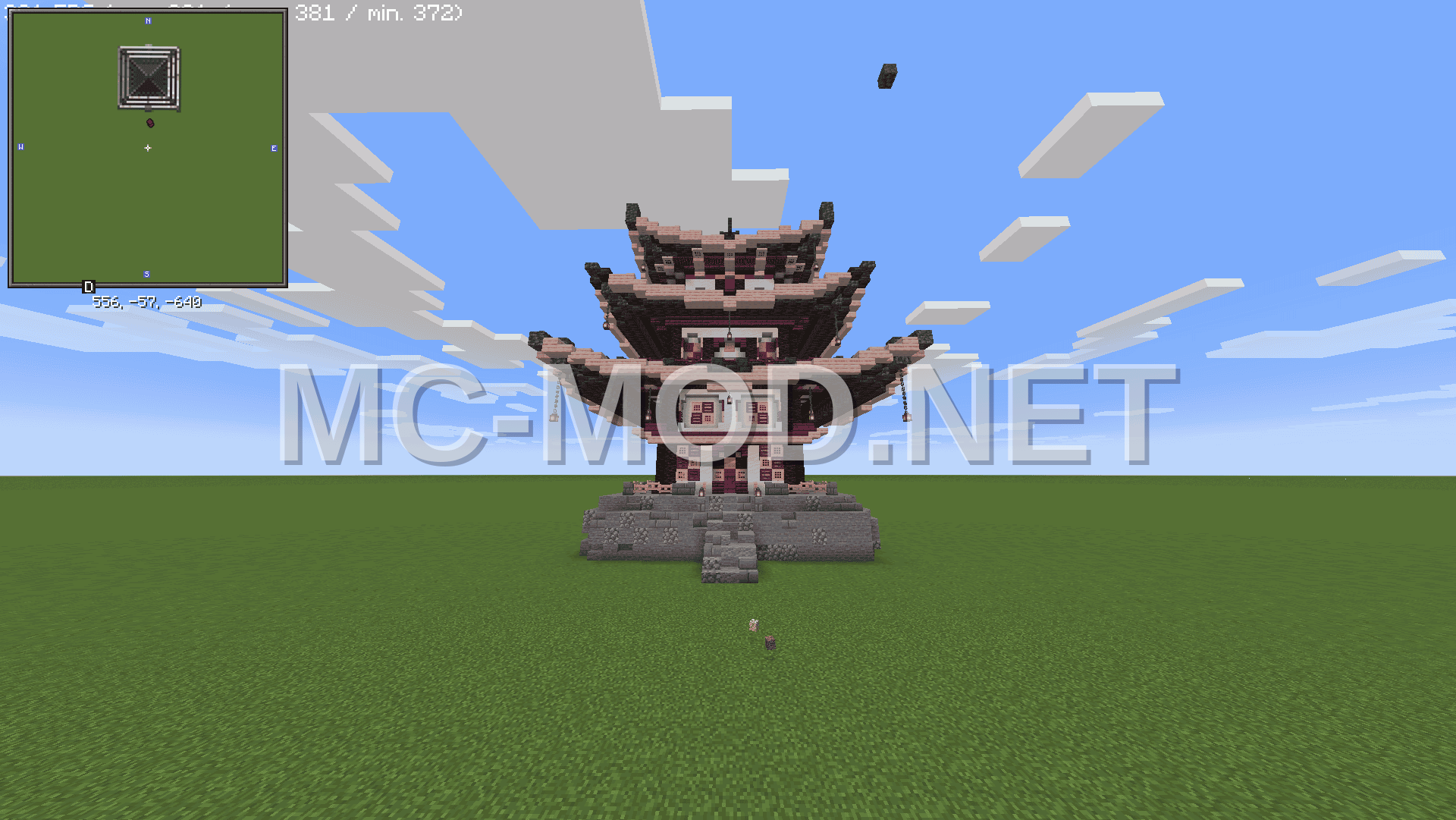 Cherry Japanese Temple Structure
