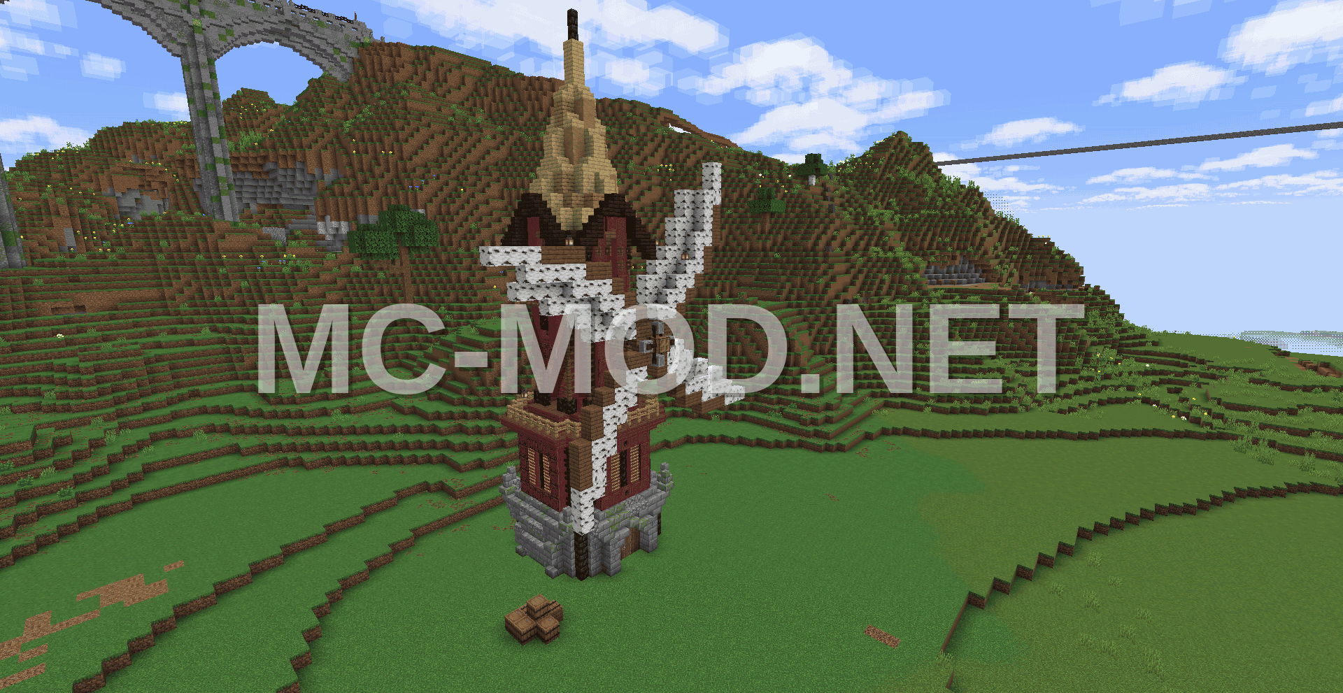 Classic Minecraft Windmill Structure