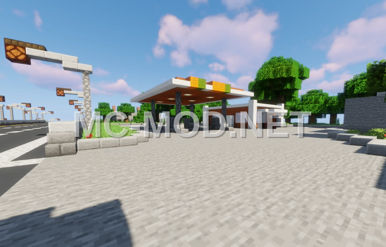 Compact Highway Gas Station
