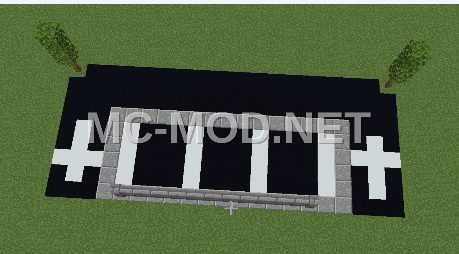Compact Three-Car Asphalt Parking Lot