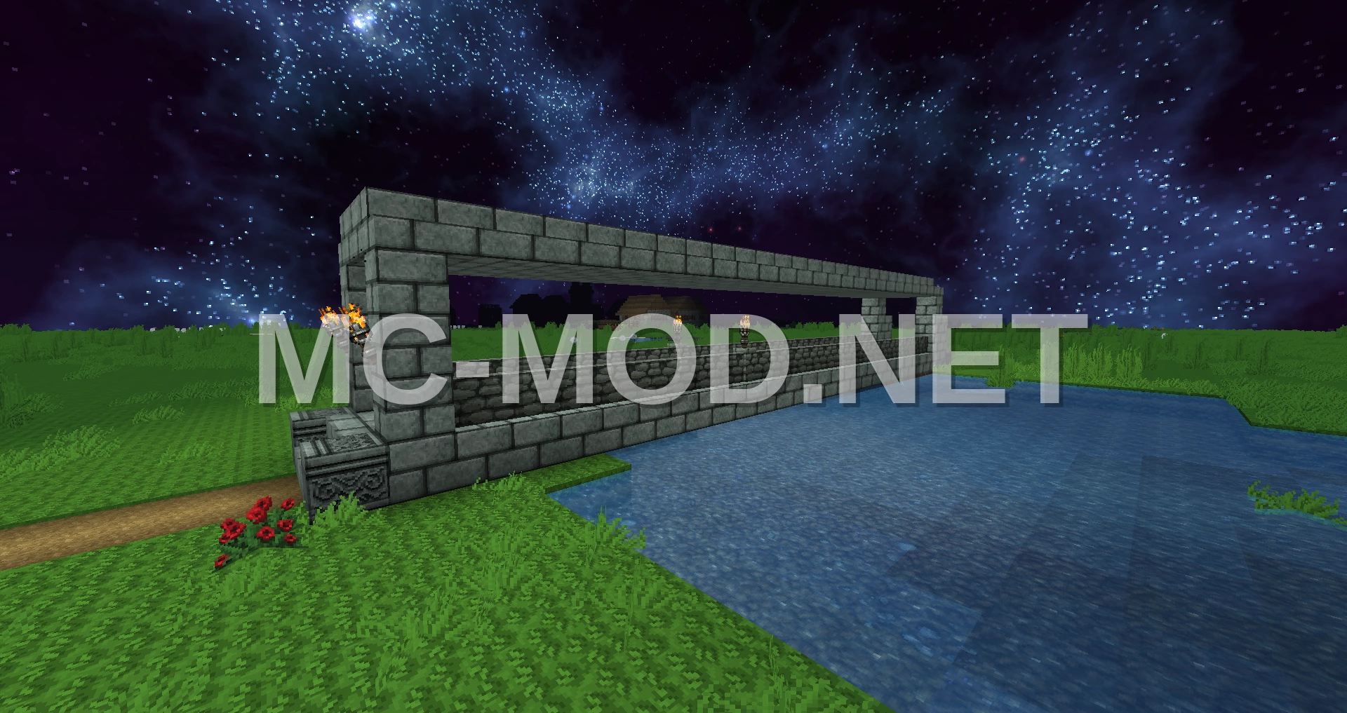 Covered Minecraft Bridge