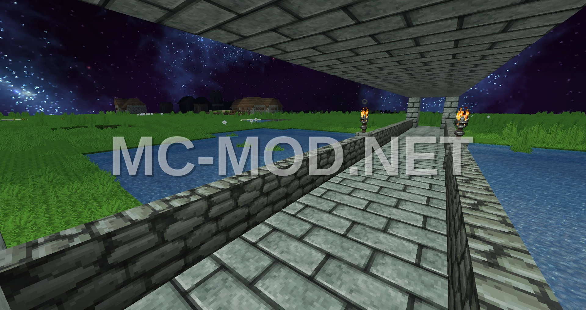 Covered Minecraft Bridge