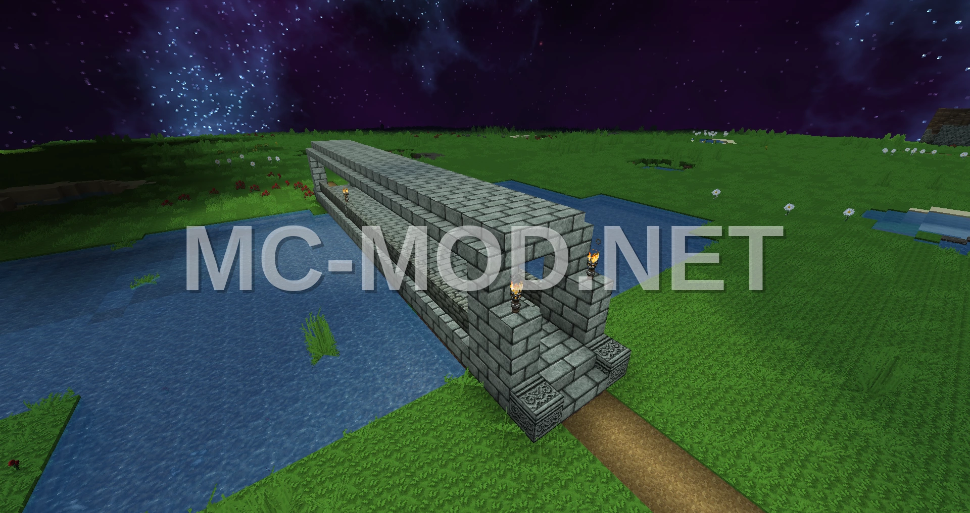 Covered Minecraft Bridge