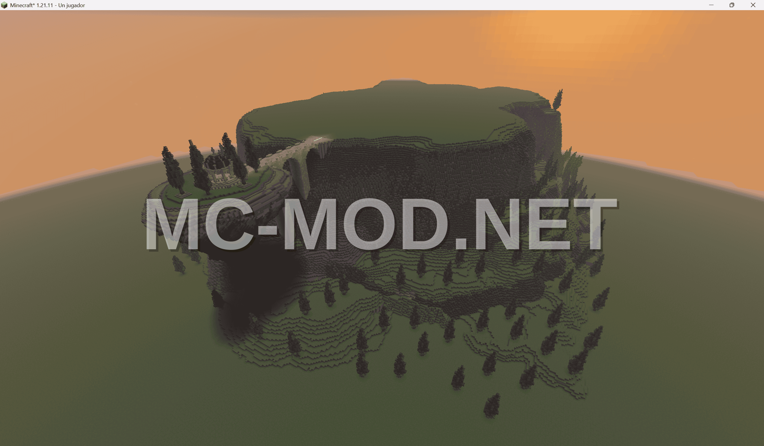 Custom Mountain Base with Floating Island and Terraforming