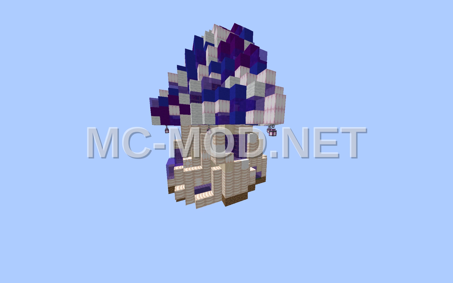 Cute Purple Mushroom Structure