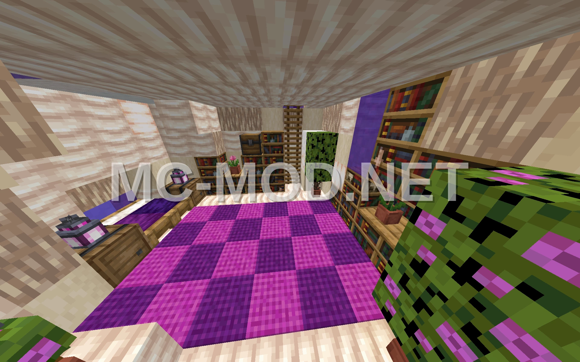 Cute Purple Mushroom Structure