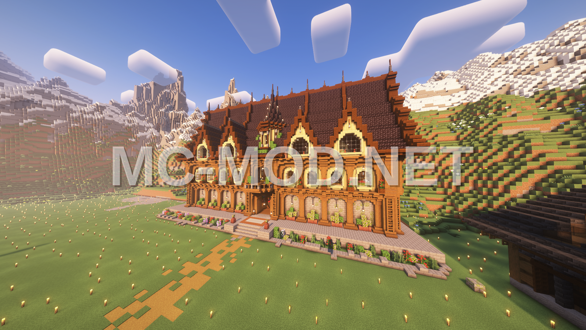 Decorated Medieval Villager Trading Hall