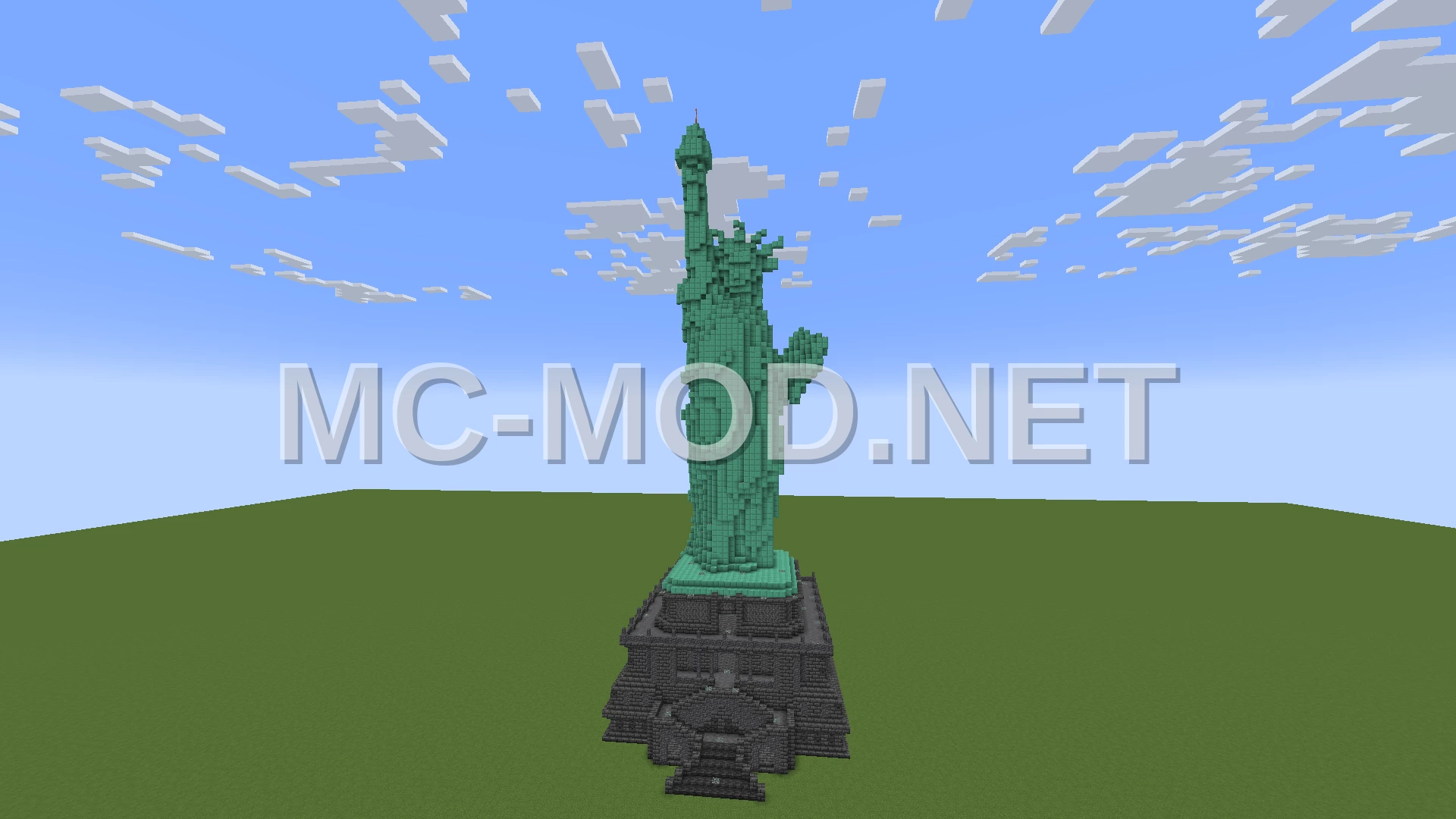 Deepslate Statue of Liberty Minecraft Schematic