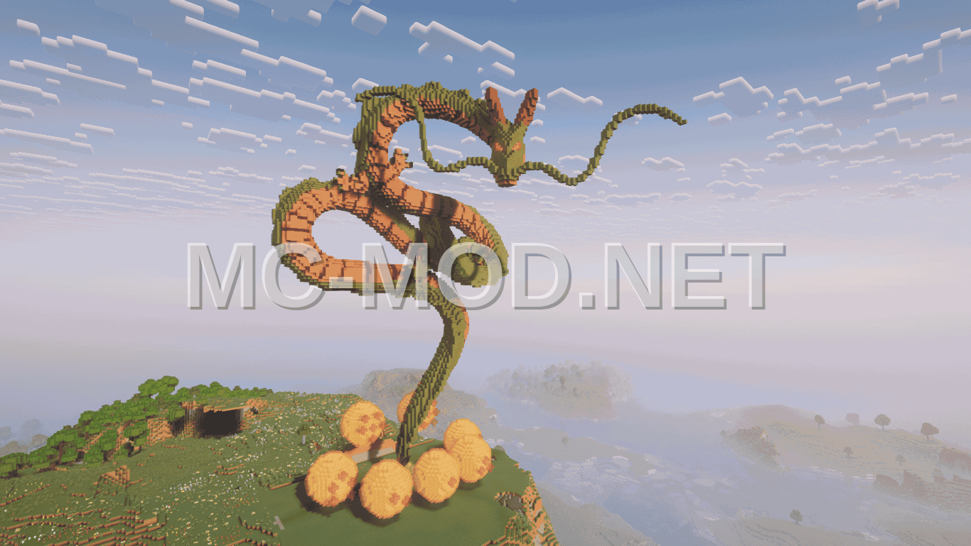 Dragon Ball Shenron Minecraft Statue Build
