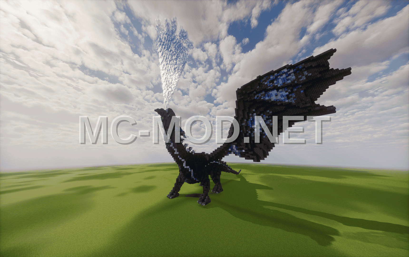 Dragon Extended Wings Statue