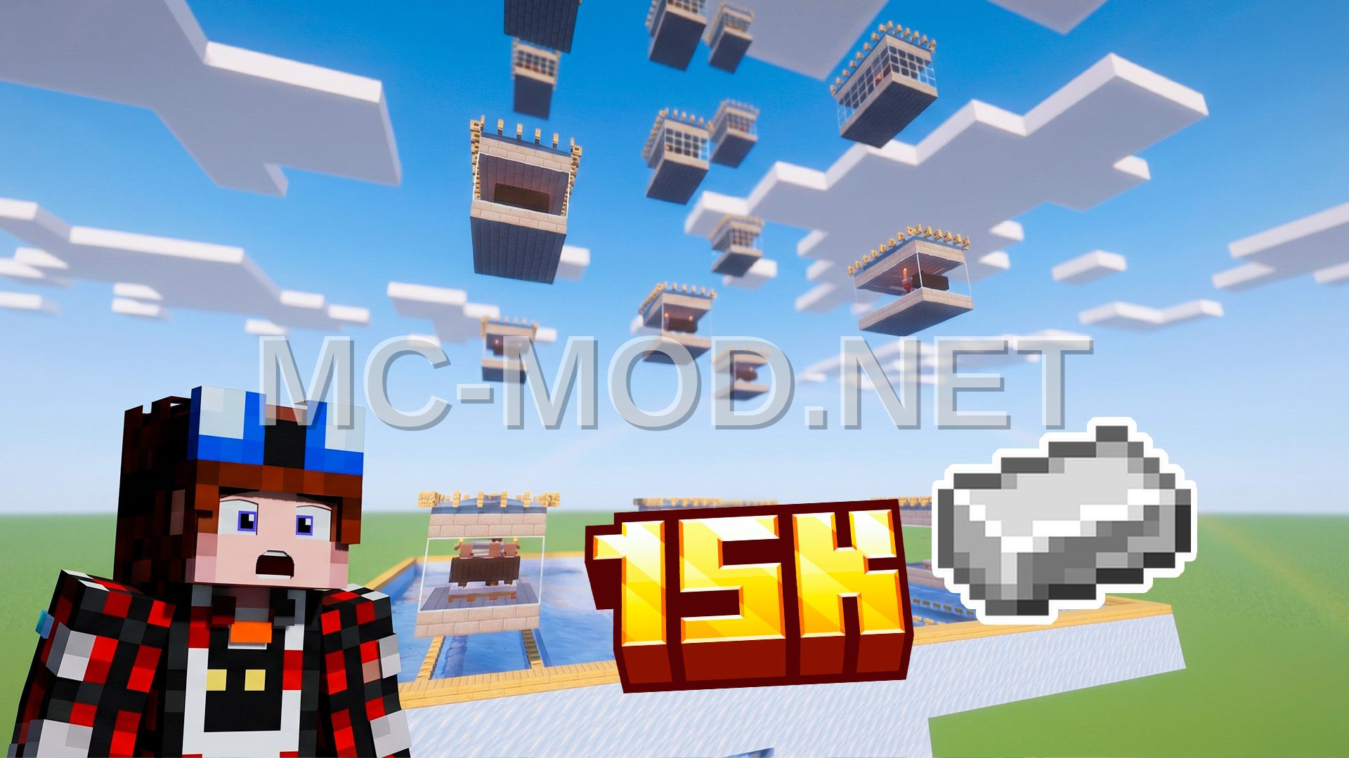 Expandable 60-Module Iron Farm with Auto-Crafting