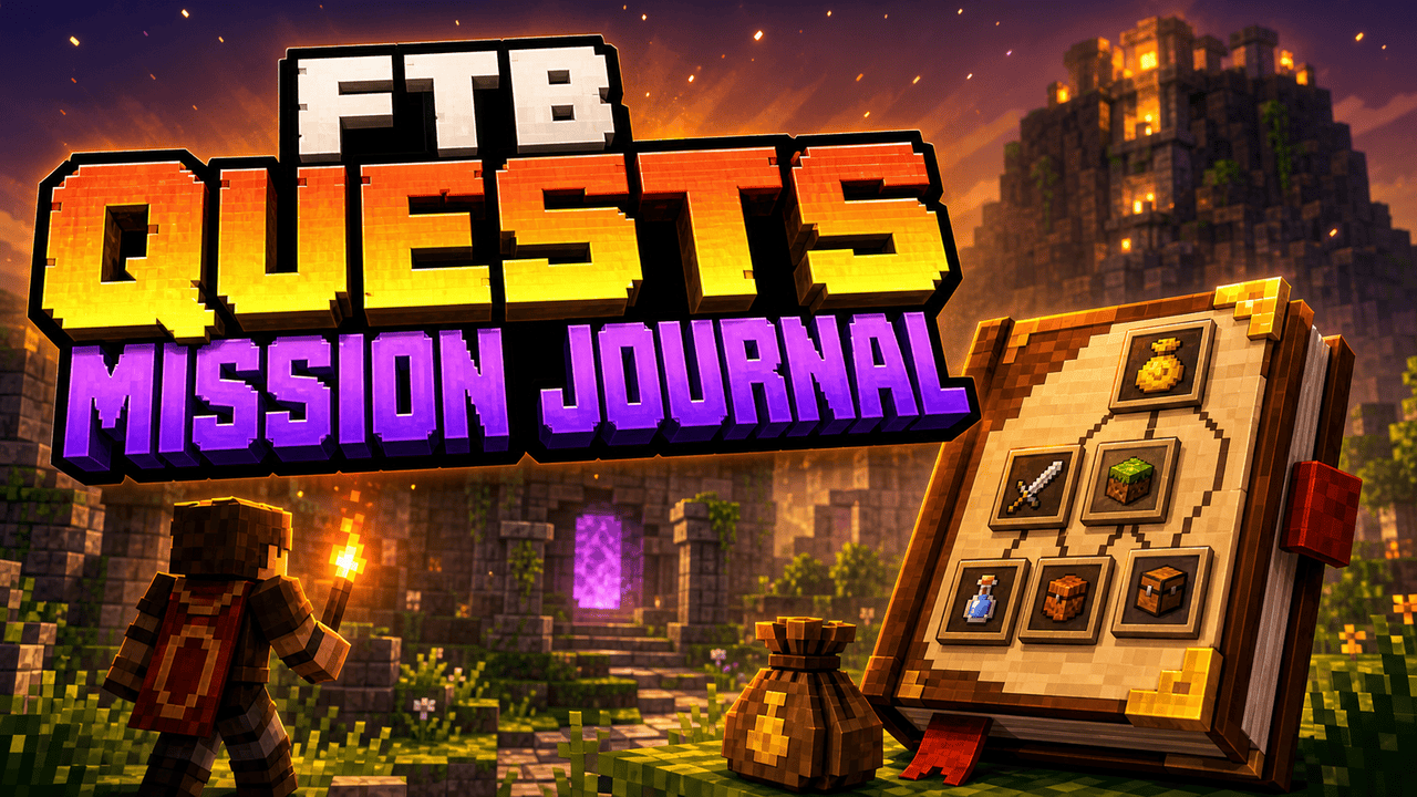 FTB Quests Mission Journal thumbnail