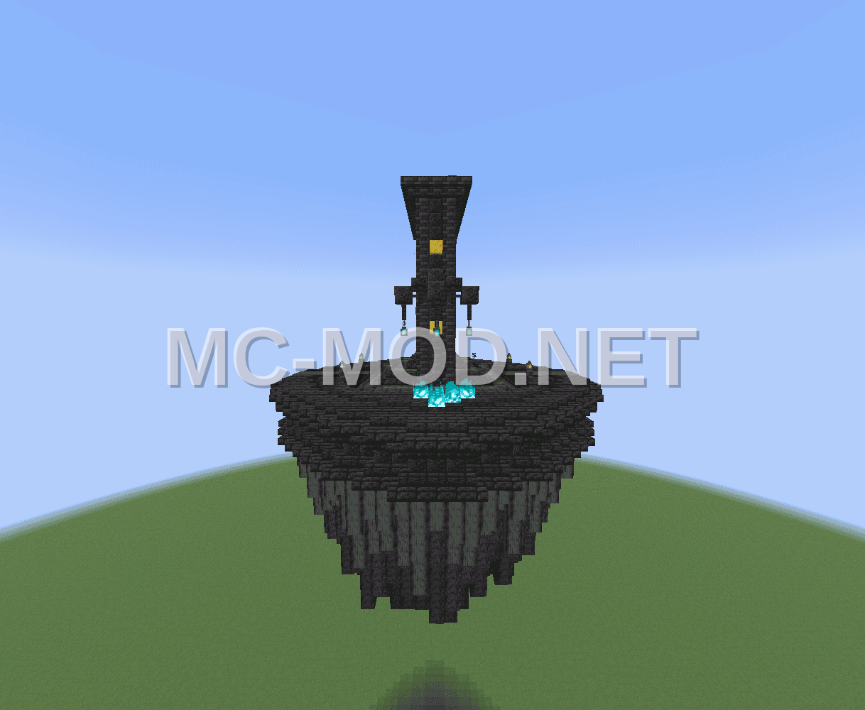Floating Nether Portal Decoration