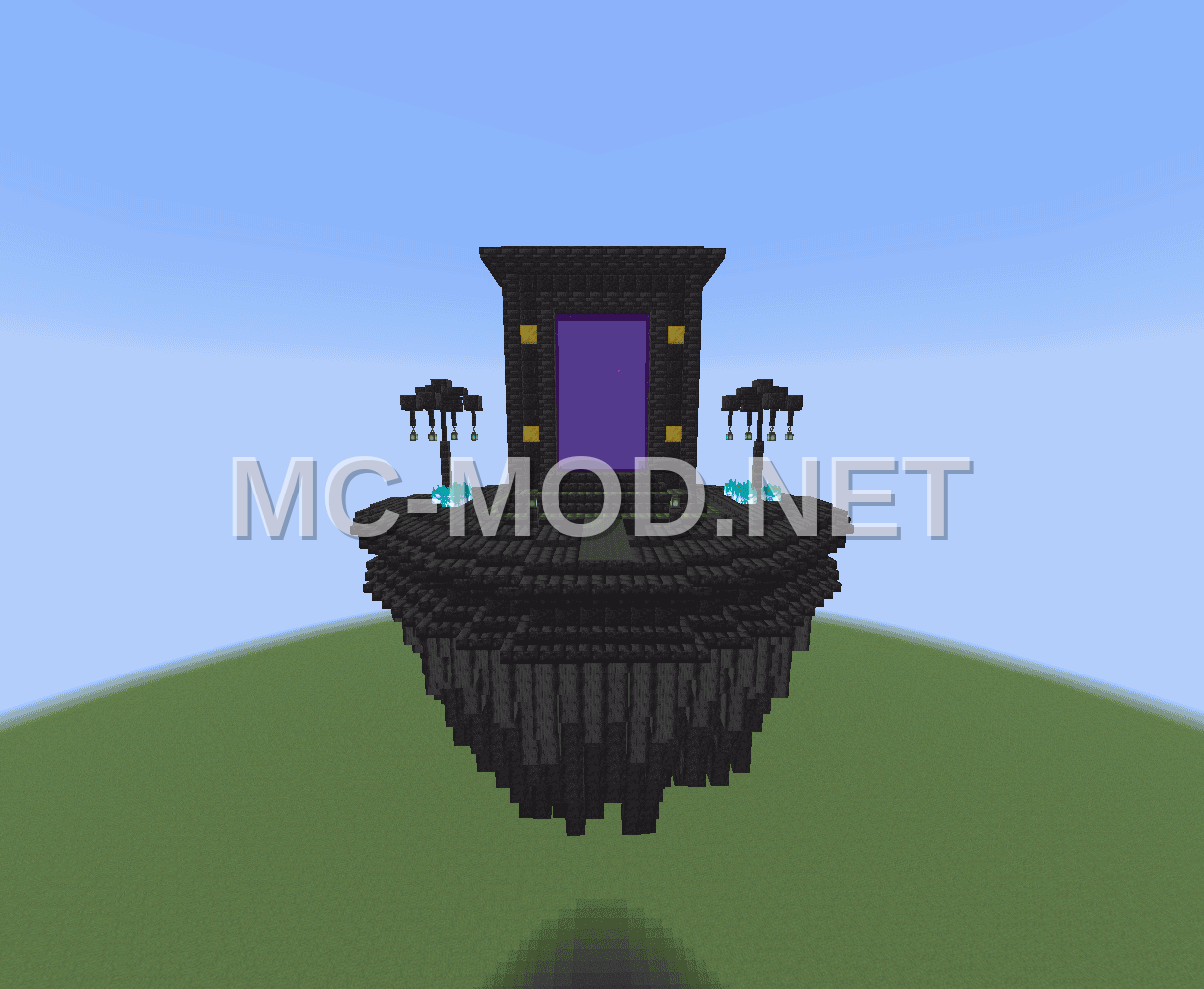 Floating Nether Portal Decoration