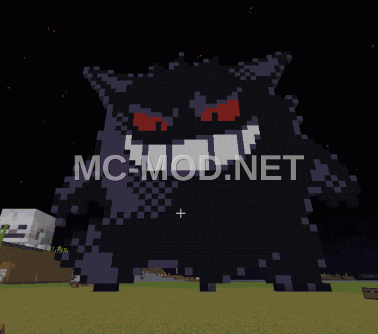 Gengar Minecraft Pixel Art