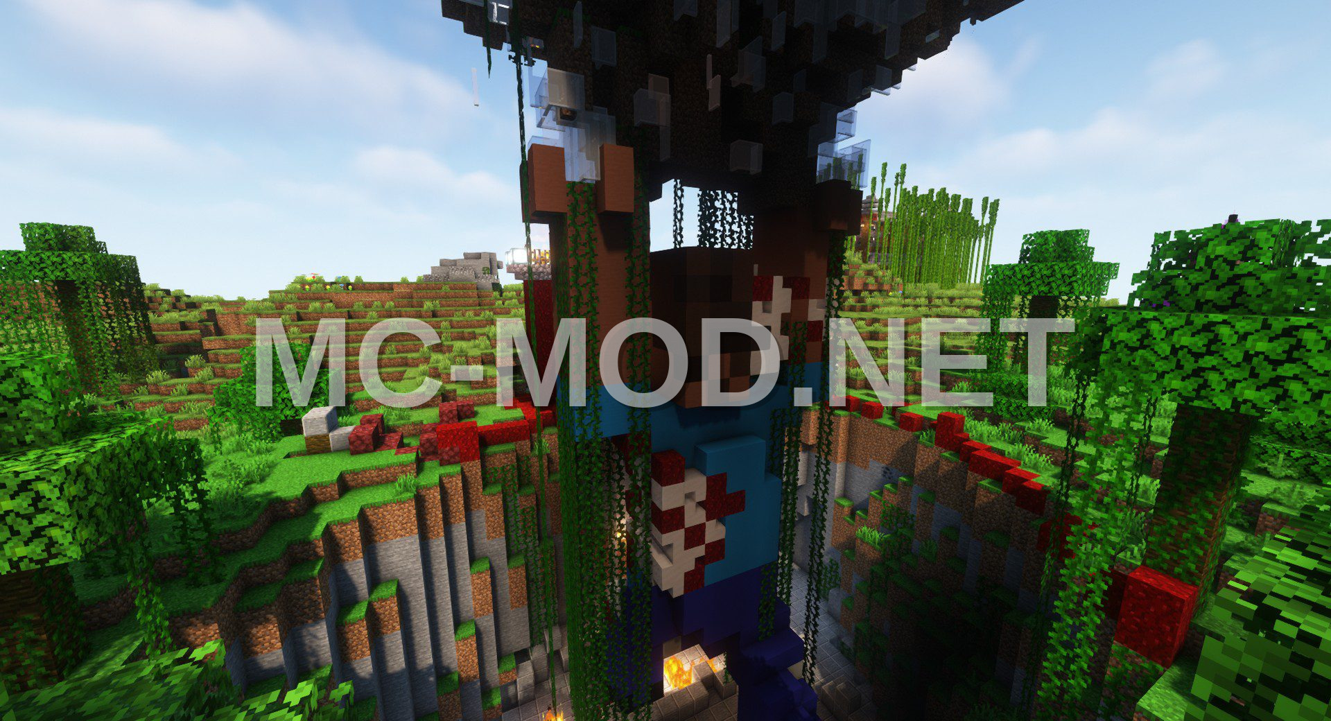 Giant Herobrine Statue