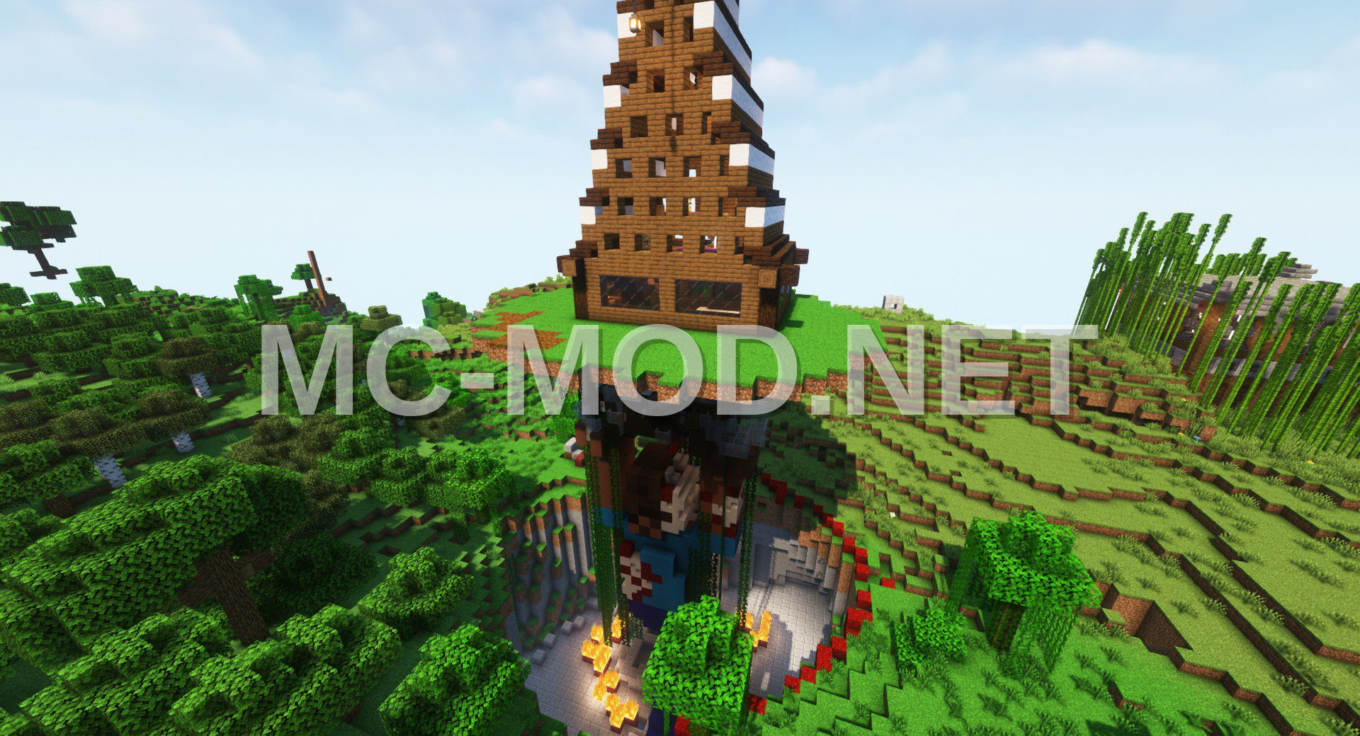 Giant Herobrine Statue