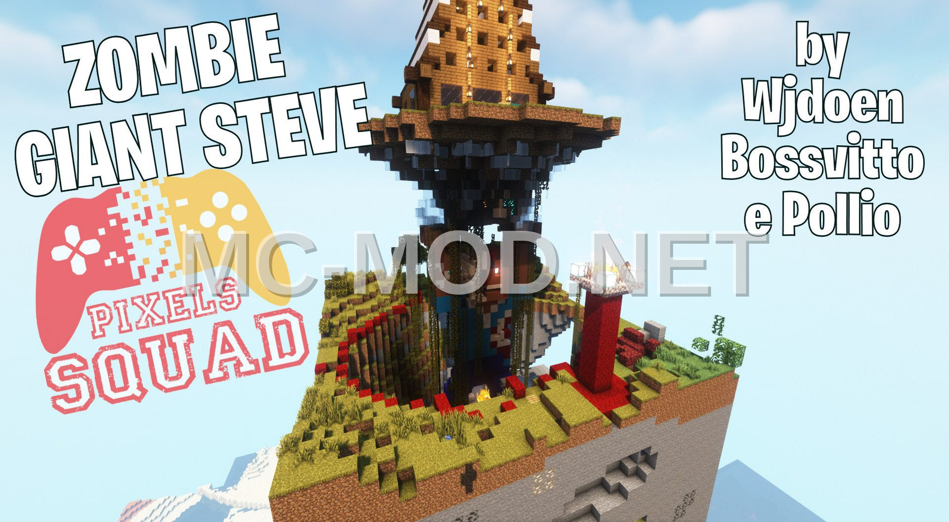 Giant Herobrine Statue