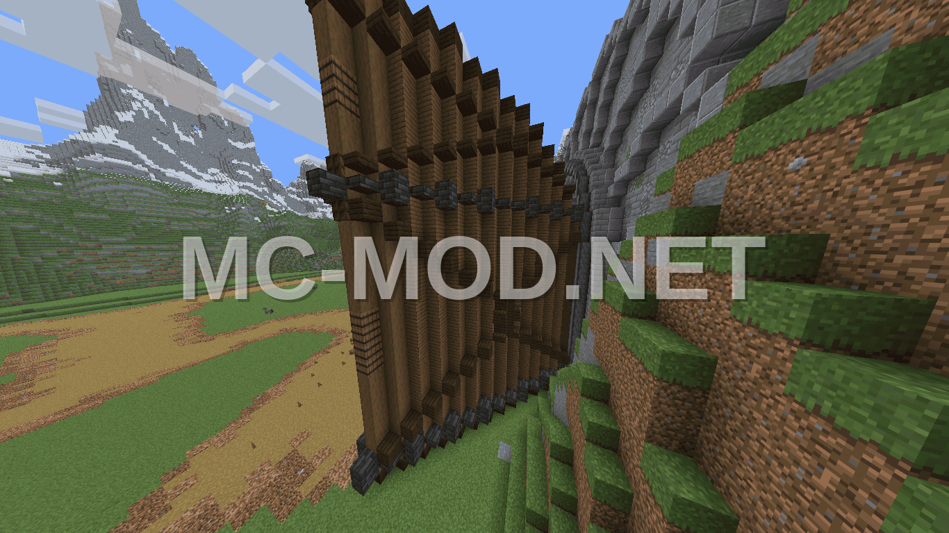 Giant Medieval Mountain Gate