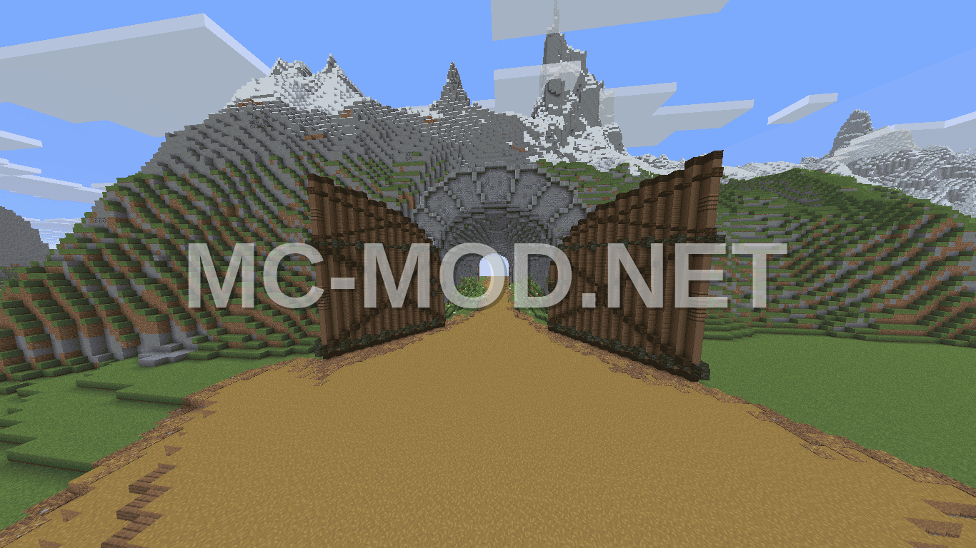 Giant Medieval Mountain Gate