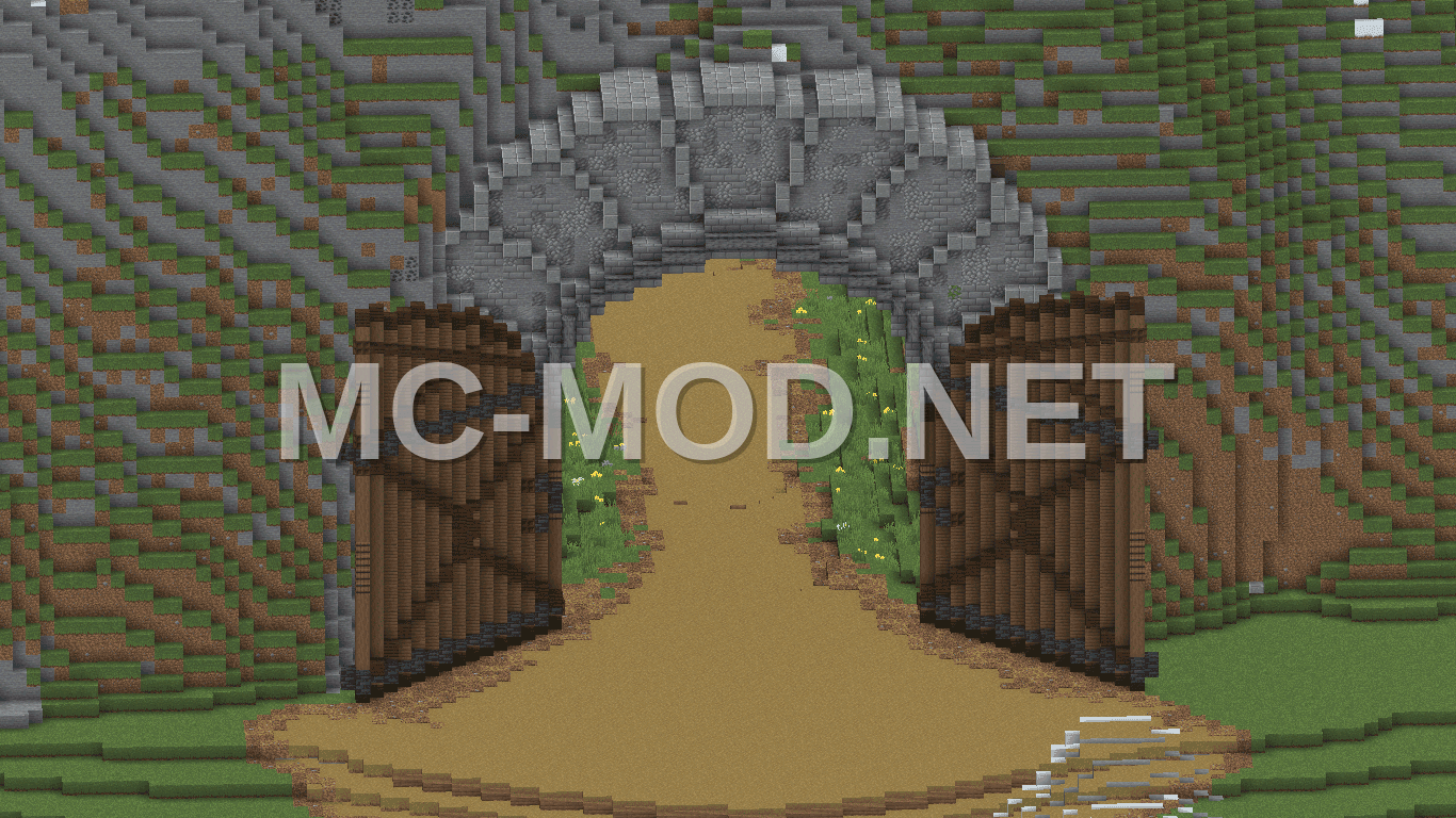 Giant Medieval Mountain Gate